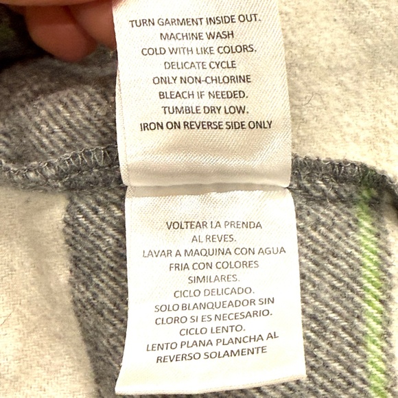 Ninja Turtle Nickelodeon Flannel Button Down Shirt Buffalo Plaid Kid Large - Picture 9 of 9